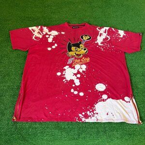 Makobi “Mind on the Bag” Streetwear Graphic T-Shirt Side Zip Hem Big Size 4XB